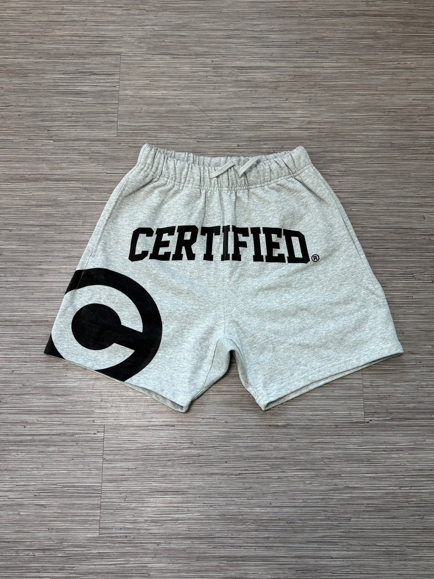 SV001 ASH GREY “Certified” SHORTS